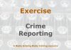 Exercise: Crime reporting for beginners Image to illustrate a MHM training exercise created with Gemini AI