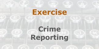 Exercise: Crime reporting for beginners Image to illustrate a MHM training exercise created with Gemini AI