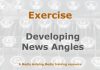 Exercise: Developing important news angles Image to illustrate a MHM training exercise created with Gemini AI