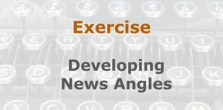 Exercise: Developing important news angles Image to illustrate a MHM training exercise created with Gemini AI