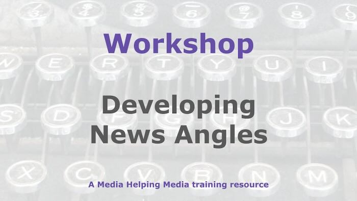 Graphic for a Media Helping Media workshop outline