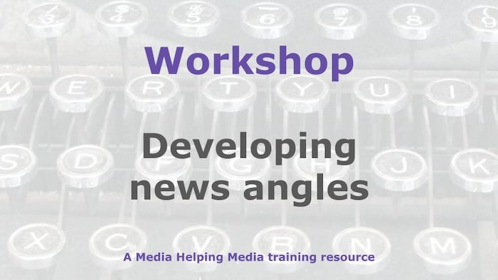 Graphic for a Media Helping Media workshop outline