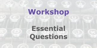 Workshop: The six important questions Graphic for a Media Helping Media workshop outline