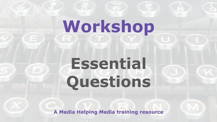 Graphic for a Media Helping Media workshop outline