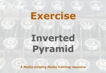 Exercise: The inverted pyramid in practice Image to illustrate a MHM training exercise created with Gemini AI