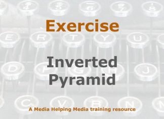 Exercise: The inverted pyramid in practice Image to illustrate a MHM training exercise created with Gemini AI