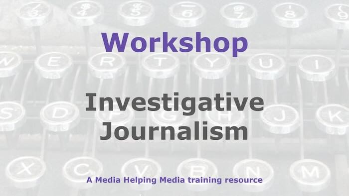 Graphic for a Media Helping Media workshop outline