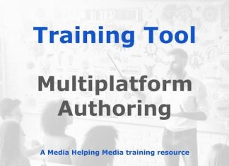 Tool: Multiplatform Authoring (MPA) Graphic for a Media Helping Media Training Tool