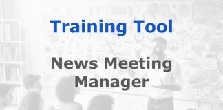 Tool: News Meeting Manager Graphic for a MHM training tool