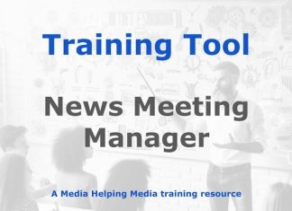 Tool: News Meeting Manager Graphic for a MHM training tool