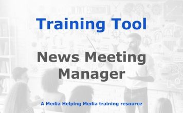 Tool: News Meeting Manager Graphic for a MHM training tool