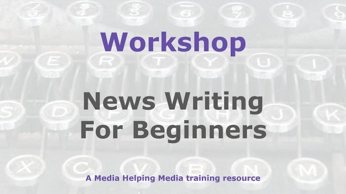 Graphic for a Media Helping Media workshop outline