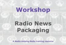 Workshop: Constructing a news package for radio
