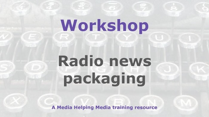 Graphic for a Media Helping Media workshop outline