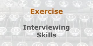Exercise: Interviewing skills Image to illustrate a MHM training exercise