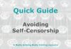 Quick Guide: Avoiding self-censorship Graphic for MHM Quick Guide Checklist