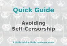 Self-censorship and how to avoid it Graphic for MHM Quick Guide Checklist