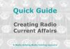 Quick Guide: Creating radio current affairs Graphic for MHM Quick Guide Checklist