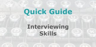 Interviewing skills Graphic for MHM Quick Guide Checklist
