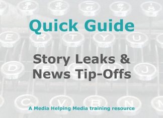 Story leaks and tip-offs Graphic for MHM Quick Guide Checklist