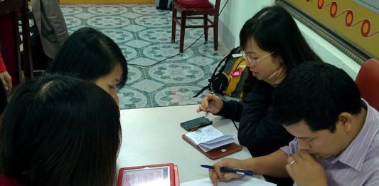 Current affairs programme training in Vinh, Vietnam - image by MHM