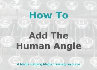 How to include the human angle in journalism Graphic for a MHM how-to article