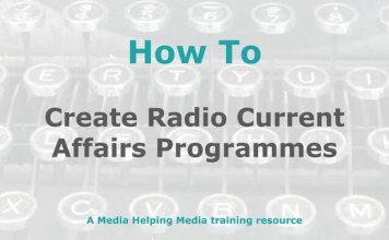 How to create a radio current affairs programme Graphic for a MHM how-to article