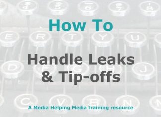How to deal with leaks and tip-offs Graphic for a MHM how-to article