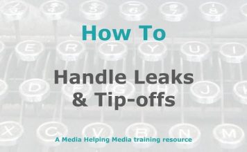 How to deal with leaks and tip-offs Graphic for a MHM how-to article