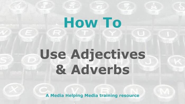 Creating a current affairs programme