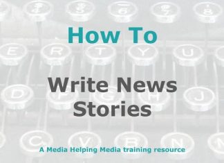 How to write a news story Graphic for a MHM how-to article