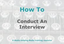How to conduct an interview Graphic for a MHM how-to article