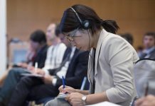 Self-censorship in journalism Image of journalist taking notes by Marco Urban released via Creative Commons BY-NC-ND 2.0