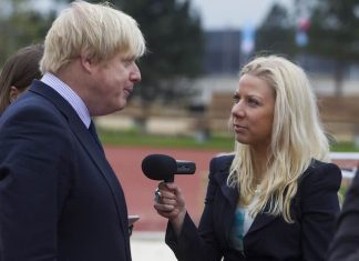 The power of quotes in journalism Boris Johnson interviewed by Anna Tsekouras 2014 - image by David Poultney released under Creative Commons