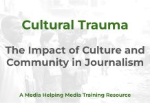 Journalism trauma: why cultural context matters Cultural Trauma - a MHM training article graphic