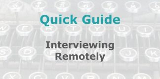 Conducting interviews remotely Graphic for MHM Quick Guide Checklist