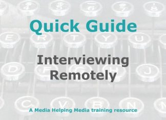 Conducting interviews remotely Graphic for MHM Quick Guide Checklist