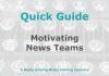 Quick Guide: Motivating news teams Graphic for MHM Quick Guide Checklist