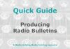 Quick Guide: Producing radio news bulletins Graphic for MHM Quick Guide Checklist