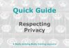Quick Guide: Respecting privacy in news Graphic for MHM Quick Guide Checklist