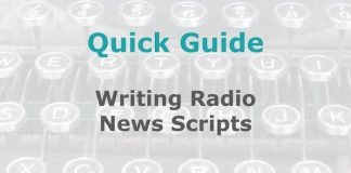 Writing a radio news script