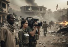 Journalism trauma: why cultural context matters Image of journalists covering a news story created with Google Gemini