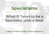 Specialisms in journalism Specialisms - a MHM training resource graphic