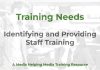 Identifying training needs for journalists Training Needs - a MHM training article graphic