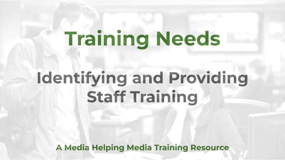 Training Needs - a MHM training article graphic