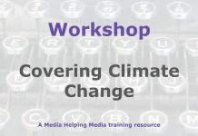 Workshop: Climate change Graphic for a Media Helping Media workshop outline