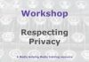 Workshop: Privacy in journalism Graphic for a Media Helping Media workshop outline