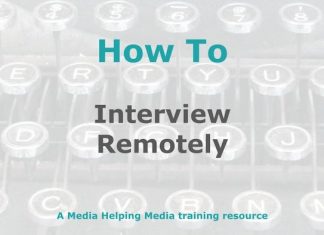 How to conduct a remote interview Graphic for a MHM how-to article