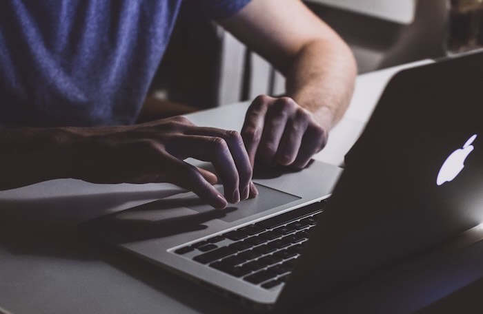 Image of man typing on a computer by Negative Space and released under Creative Commons.