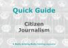 Quick Guide: Citizen journalism Graphic for MHM Quick Guide Checklist